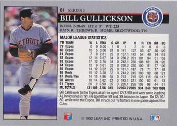 Bill Gullickson  baseball card collectible - Main Image 2