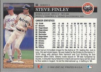 Steve Finley  baseball card collectible - Main Image 2