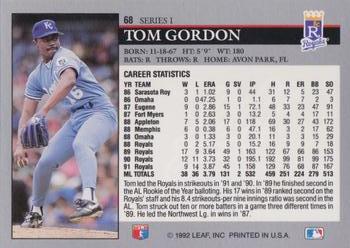 Tom Gordon  baseball card collectible - Main Image 2
