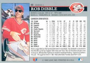 Rob Dibble  baseball card collectible - Main Image 2