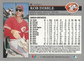 Rob Dibble  baseball card collectible - Main Image 2