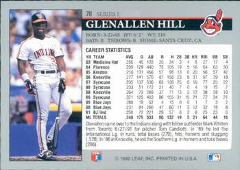 Glenallen Hill  baseball card collectible - Main Image 2