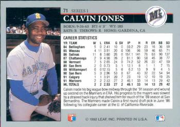Calvin Jones  baseball card collectible - Main Image 2