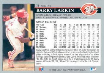 Barry Larkin  baseball card collectible - Main Image 2