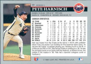 Pete Harnisch  baseball card collectible - Main Image 2