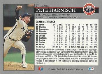 Pete Harnisch  baseball card collectible - Main Image 2