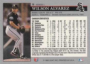 Wilson Alvarez  baseball card collectible - Main Image 2