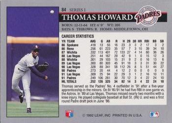 Thomas Howard  baseball card collectible - Main Image 2
