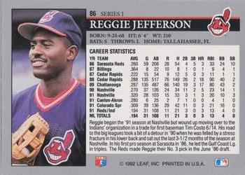 Reggie Jefferson  baseball card collectible - Main Image 2
