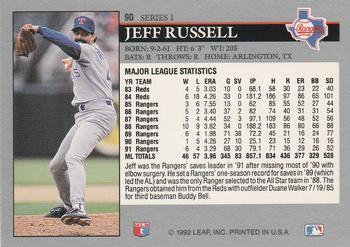 Jeff Russell  baseball card collectible - Main Image 2