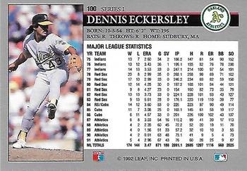 Dennis Eckersley  baseball card collectible - Main Image 2