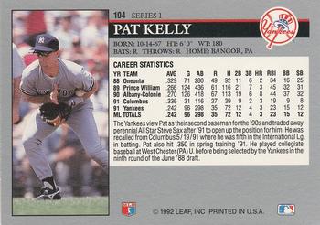 Pat Kelly  baseball card collectible - Main Image 2