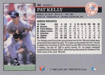 Pat Kelly  baseball card collectible - Main Image 2