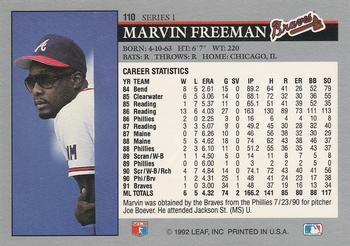 Marvin Freeman  baseball card collectible - Main Image 2