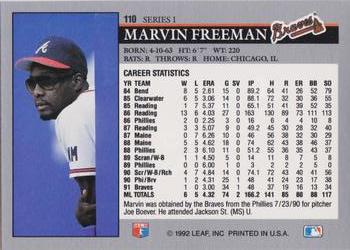 Marvin Freeman  baseball card collectible - Main Image 2