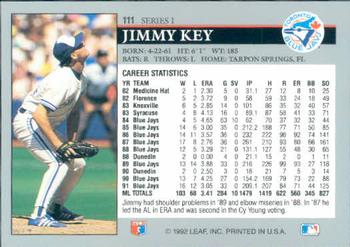 Jimmy Key  baseball card collectible - Main Image 2