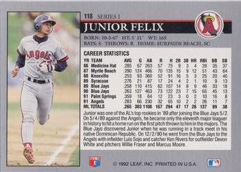 Junior Felix  baseball card collectible - Main Image 2
