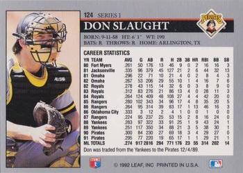 Don Slaught  baseball card collectible - Main Image 2