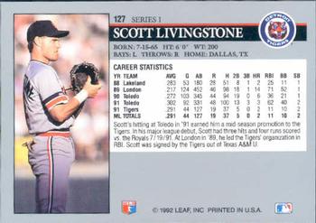 Scott Livingstone  baseball card collectible - Main Image 2