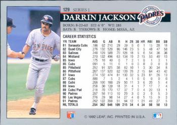 Darrin Jackson  baseball card collectible - Main Image 2