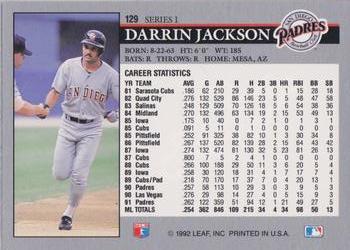 Darrin Jackson  baseball card collectible - Main Image 2