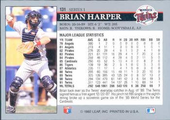 Brian Harper  baseball card collectible - Main Image 2