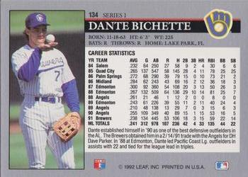 Dante Bichette  baseball card collectible - Main Image 2