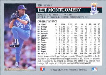 Jeff Montgomery  baseball card collectible - Main Image 2