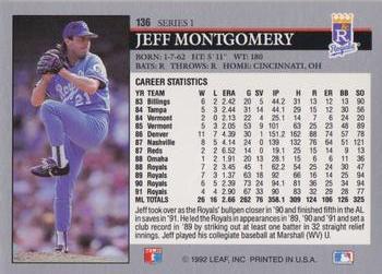 Jeff Montgomery  baseball card collectible - Main Image 2