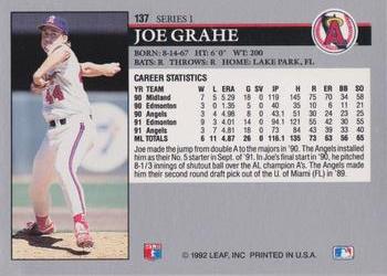 Joe Grahe  baseball card collectible - Main Image 2