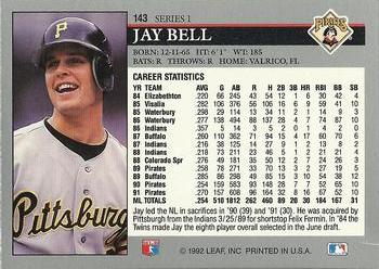 Jay Bell  baseball card collectible - Main Image 2