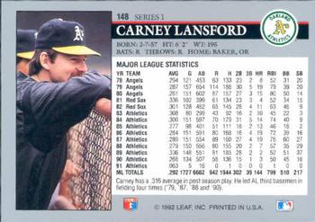 Carney Lansford  baseball card collectible - Main Image 2