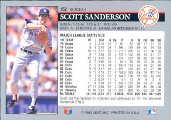Scott Sanderson  baseball card collectible - Main Image 2