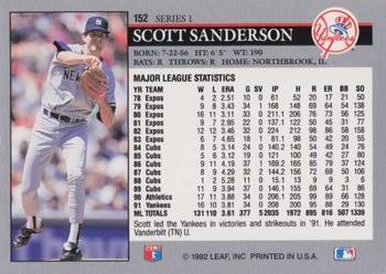 Scott Sanderson  baseball card collectible - Main Image 2
