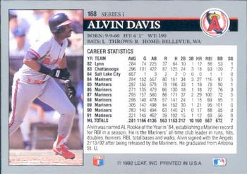 Alvin Davis  baseball card collectible - Main Image 2