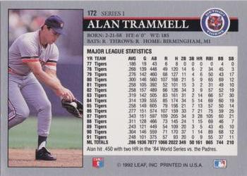 Alan Trammell  baseball card collectible - Main Image 2