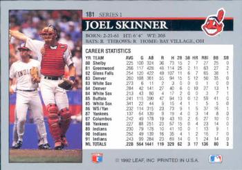 Joel Skinner  baseball card collectible - Main Image 2