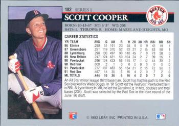 Scott Cooper  baseball card collectible - Main Image 2