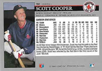 Scott Cooper  baseball card collectible - Main Image 2