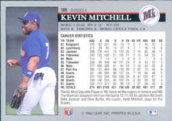 Kevin Mitchell  baseball card collectible - Main Image 2