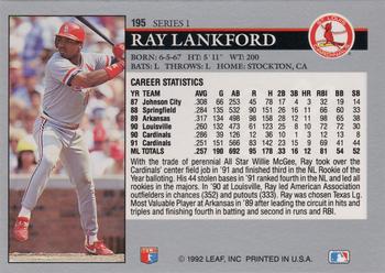 Ray Lankford  baseball card collectible - Main Image 2