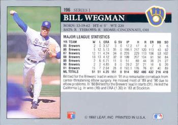 Bill Wegman  baseball card collectible - Main Image 2
