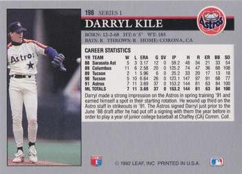 Darryl Kile  baseball card collectible - Main Image 2
