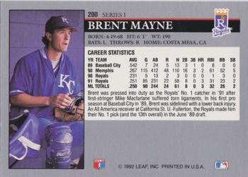 Brent Mayne  baseball card collectible - Main Image 2