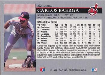 Carlos Baerga  baseball card collectible - Main Image 2