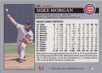 Mike Morgan  baseball card collectible - Main Image 2
