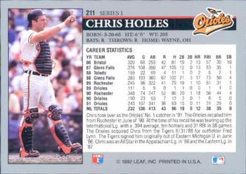 Chris Hoiles  baseball card collectible - Main Image 2