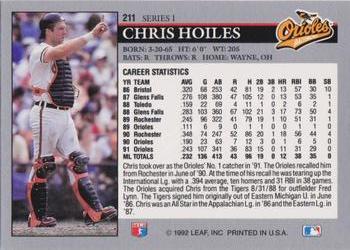 Chris Hoiles  baseball card collectible - Main Image 2
