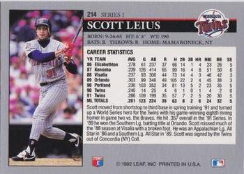 Scott Leius  baseball card collectible - Main Image 2
