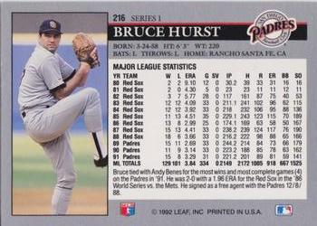 Bruce Hurst  baseball card collectible - Main Image 2